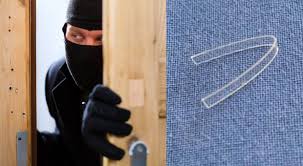Attenzione alle fascette trasparenti sulle case da svaligiare