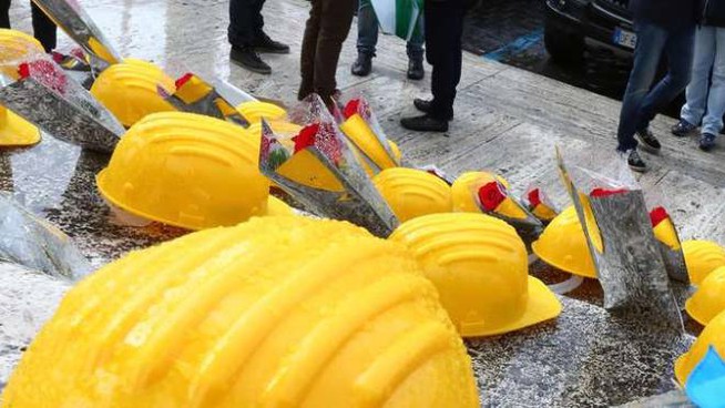 Inail, nel 2019 sono state 599 le morti sul lavoro