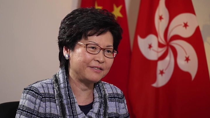 Monito della Governatrice di Hong Kong Lam agli Stati Uniti