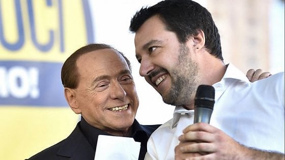 Salvini forse convince Berlusconi a scendere in piazza a Roma il 19 ottobre