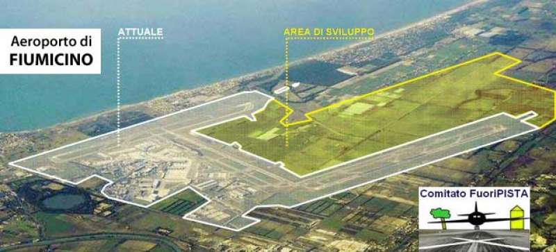 Bocciato il raddoppio dell’aeroporto di Fiumicino