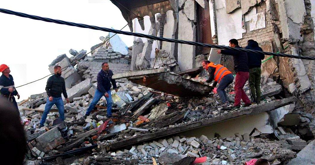 Sisma 6.4 Richter, decine di morti in Albania. Partiti soccorritori ed aiuti dall’Italia