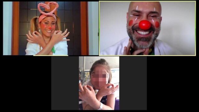 Al Bambin Gesù la smart clownig. Per i bimbi terapia del gioco a distanza