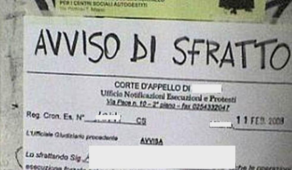 Unione inquilini Roma: in una settimana 500 richieste di sfratto
