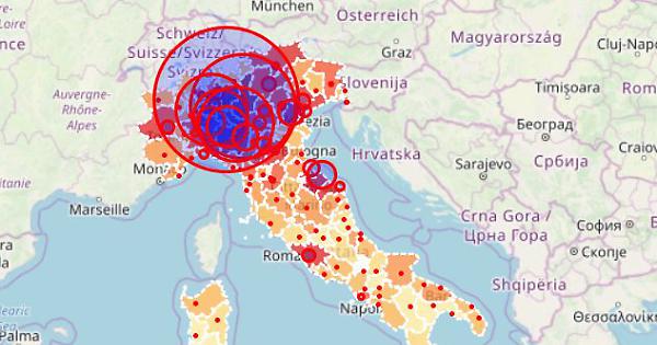 Ecco le Regioni con il più alto numero di contagi