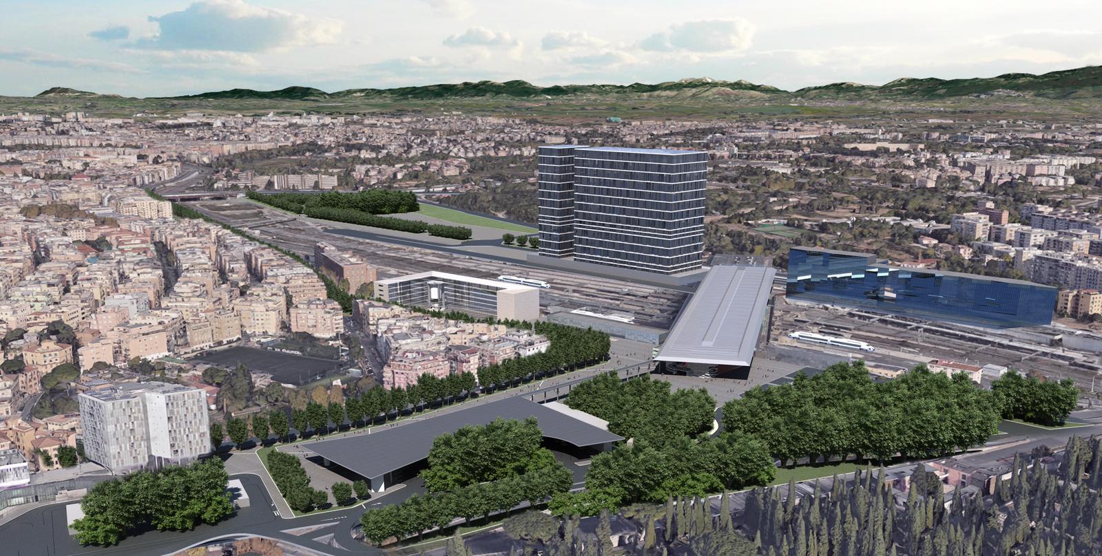 Riqualificazione della Stazione Tiburtina, saranno molti gli spazi verdi
